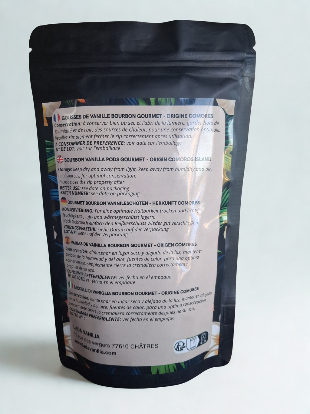 Lot de 20 Gousses de Vanille Bourbon de Comores Sachet hermétique - 18/20 cm
